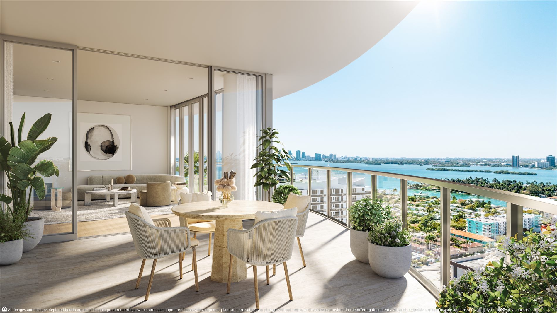 Terrace connected to the living room
