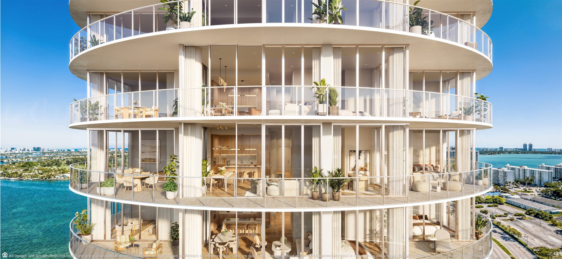 Wraparound terraces
