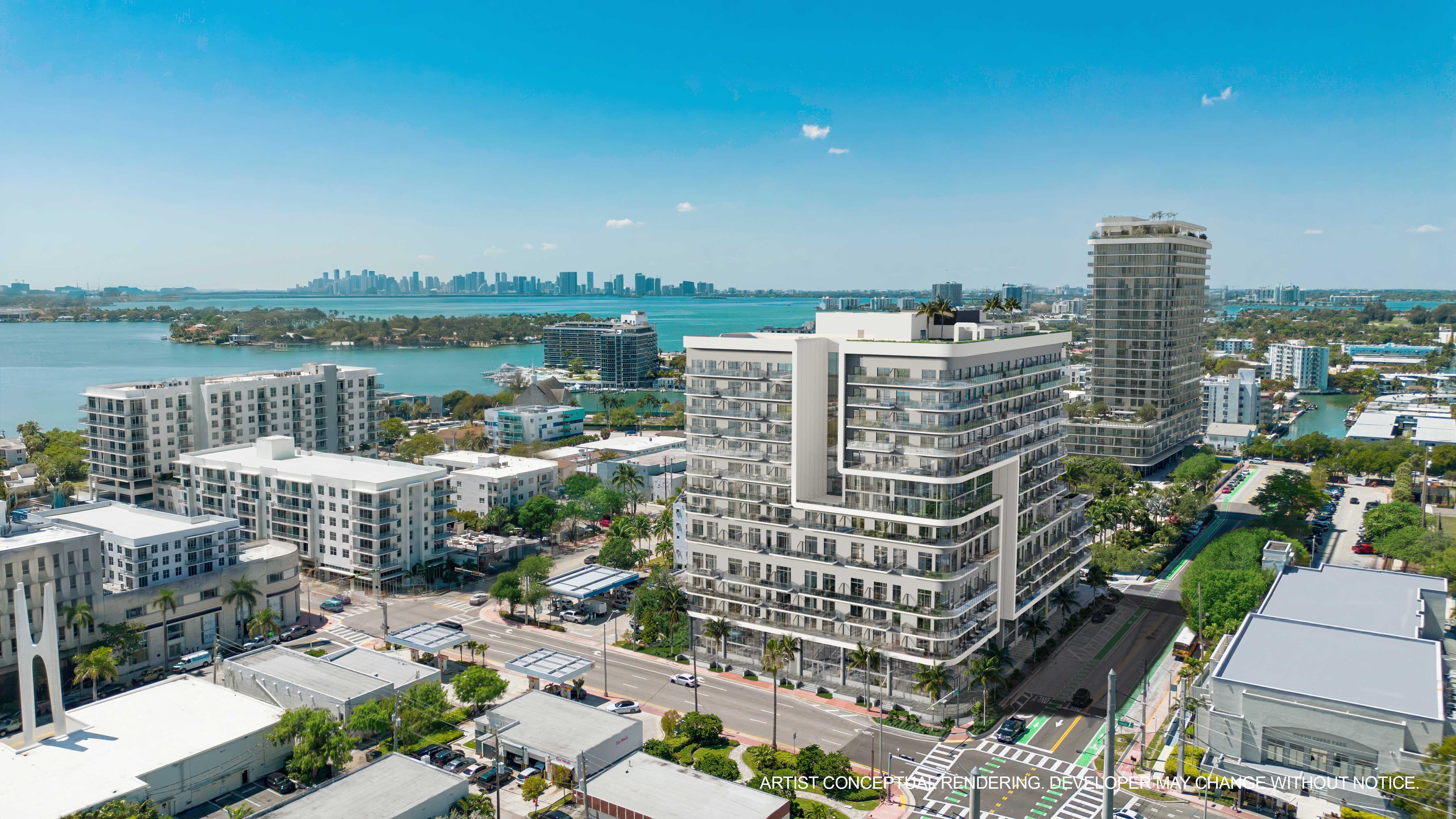 Aerial view of NoBe PARC in North Beach